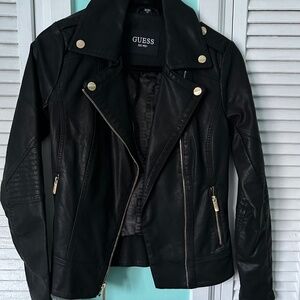 Guess Faux Leather Moto Jacket